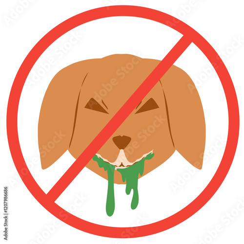 Rabies dog illustration.  World rabies day.