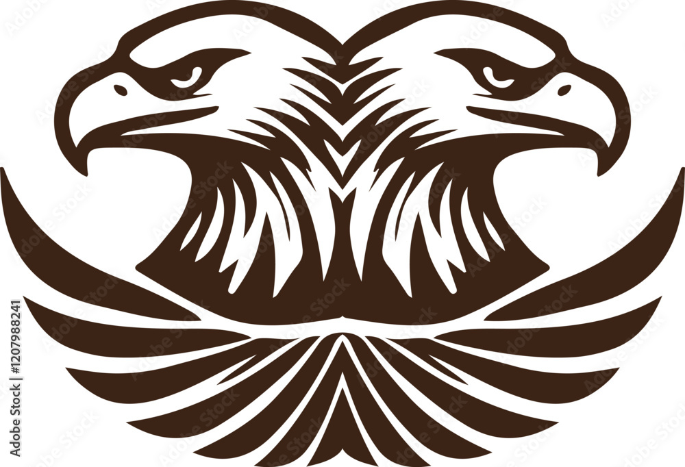 Obraz premium eagle head vector