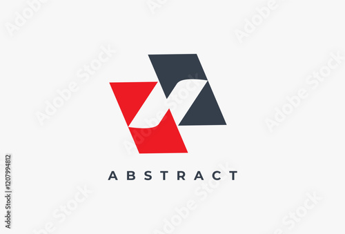 Free Download letter N placed on two Geometric Shape Logo Element. Minimalist Modern Logo Negative space Style, Usable for Business, Branding, Identity, Corporate, Company, Marketing, that  Related with Letter N. - GFXLoad