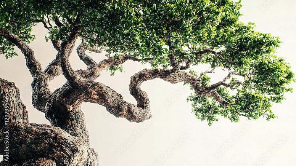Impressive Big Tree with Detailed Branches and Lush Foliage Impressive Big Tree with Detailed Branches and Lush Foliage