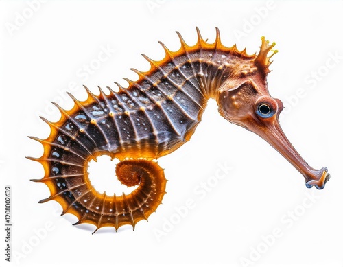 stunning sea horse colorful marine life underwater photography isolated white background photo