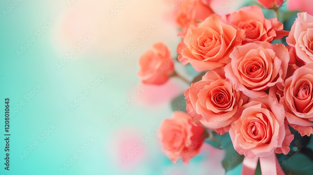 Beautiful bouquet of soft pink roses on a serene background, perfect for any occasion. Beautiful bouquet of soft pink roses on a serene background, perfect for any occasion.