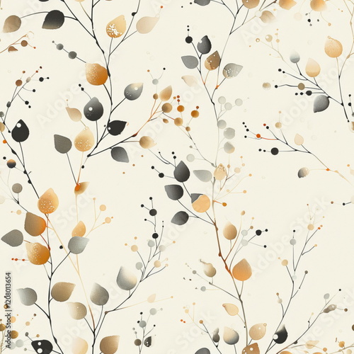 Seamless wallpaper, texture, background pattern. Elegant minimalistic volumetric multi-layer patter_193
