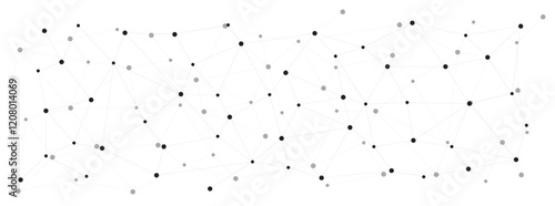 connected black dots design