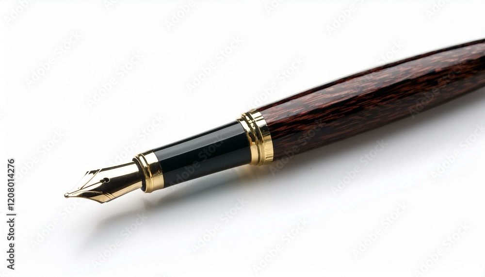 Fototapeta premium fountain pen white background
