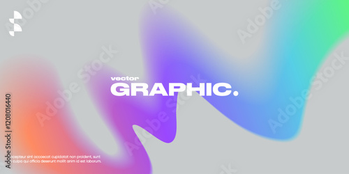 Geometric background with gradient shapes and blur effect.
