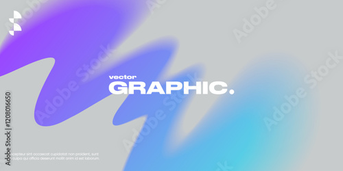 Geometric background with gradient shapes and blur effect.