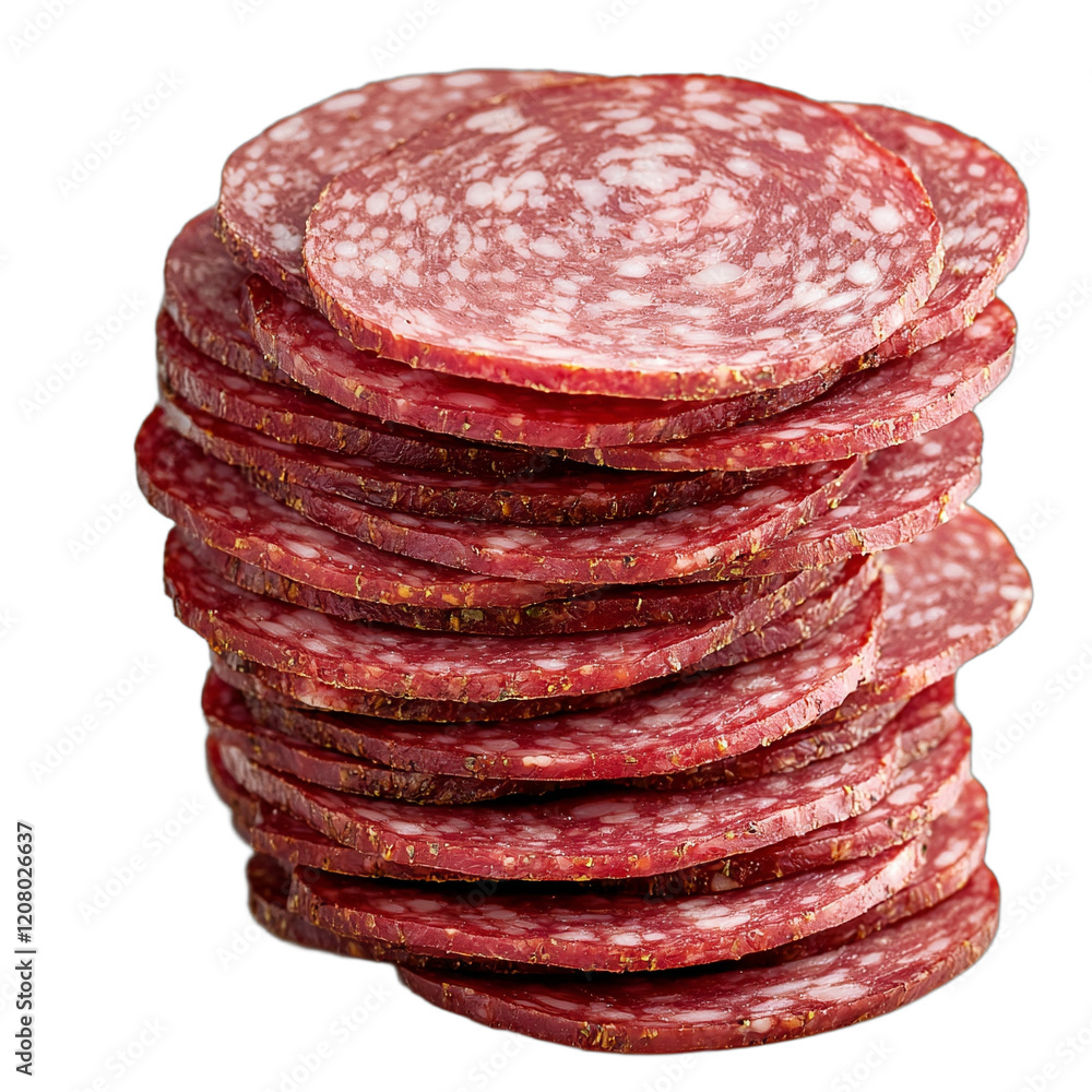 a stack of sliced red meat on a transparent background, PNG image, PNG file, Generative art. a stack of sliced red meat on a transparent background, PNG image, PNG file, Generative art.