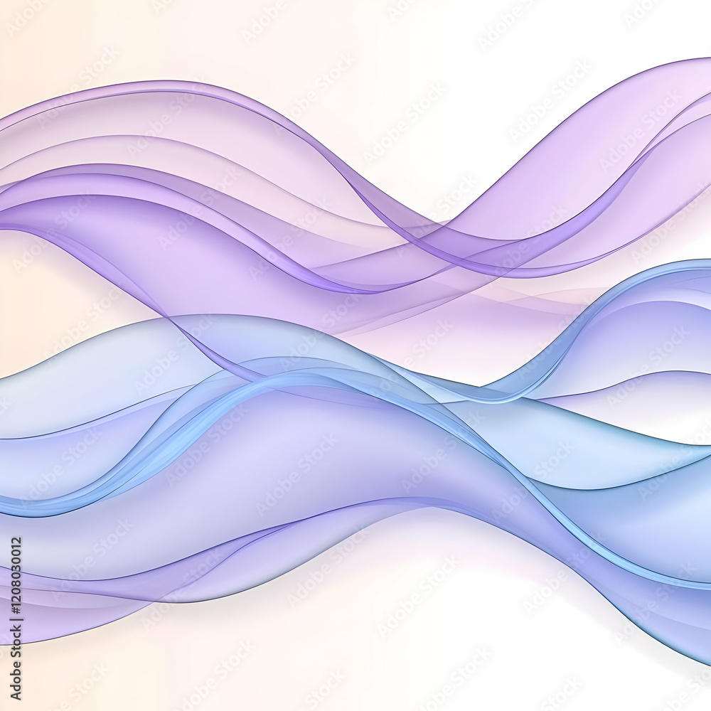 Obraz premium Abstract Background Purple Blue Waves