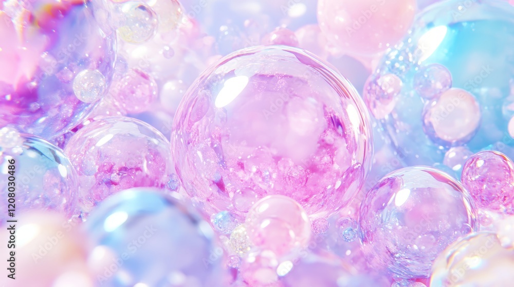 Pastel Bubbles Abstract Dreamlike Sphere Collection Pastel Bubbles Abstract Dreamlike Sphere Collection