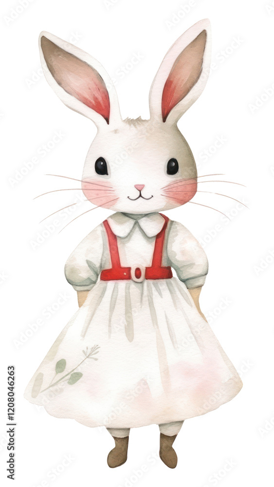 Obraz premium PNG Rabbit nurse animal cartoon mammal.
