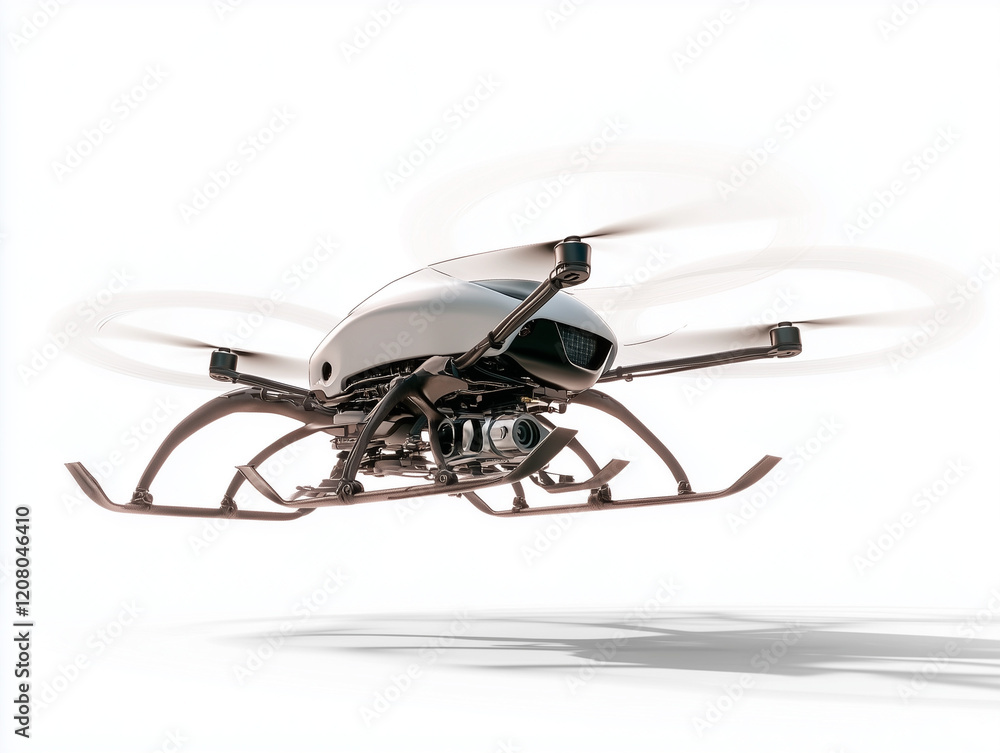 Drone sur fond blanc Drone sur fond blanc