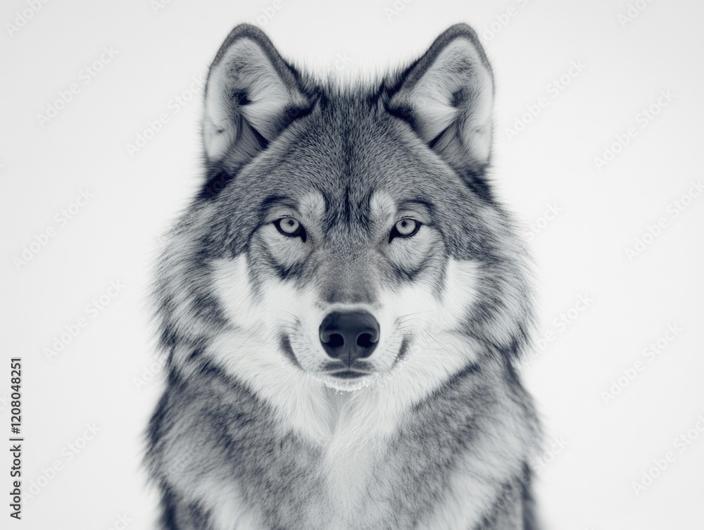 Obraz premium Majestic Wolf Portrait