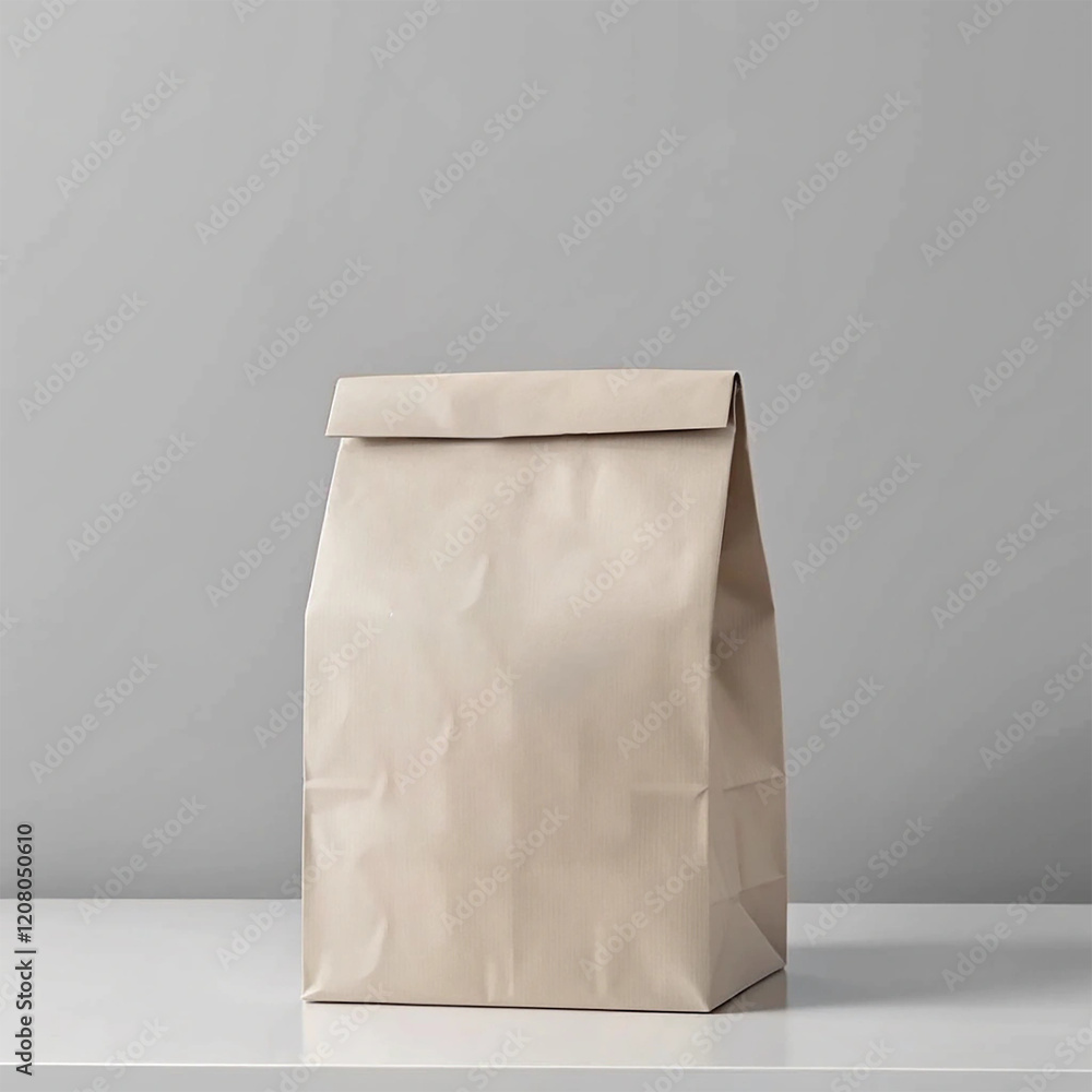 Assortment with paper bag and grey background
Assortment with paper bag and grey background