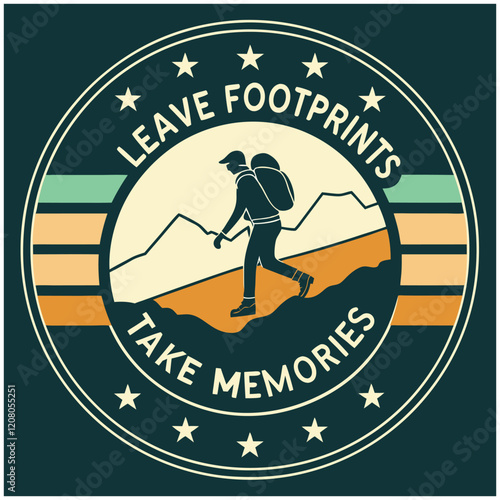  Hiking Adventure Footprints Memories Outdoor Travel Design photo