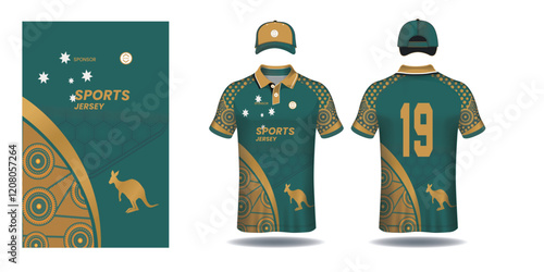 Sports jersey design vector. Soccer jersey template