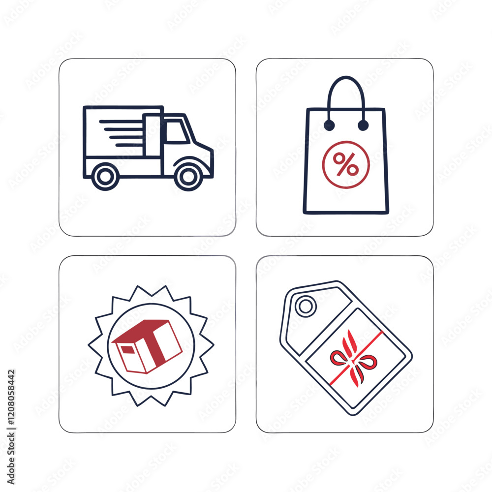 Business icons illustration. Outline symbol collection. Simple vector Business icons illustration. Outline symbol collection. Simple vector