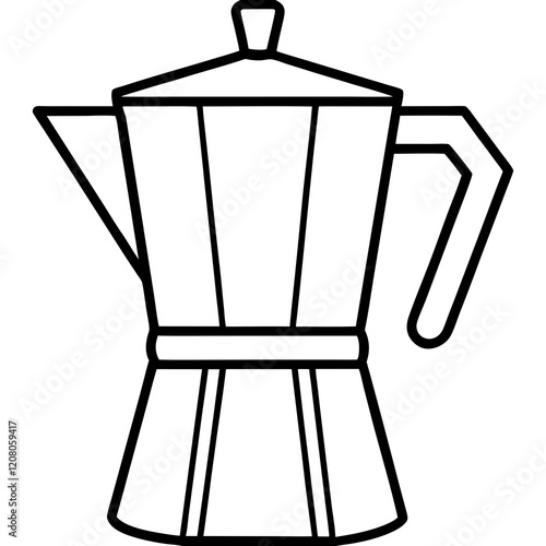 Coffee Pot Vector Illustration