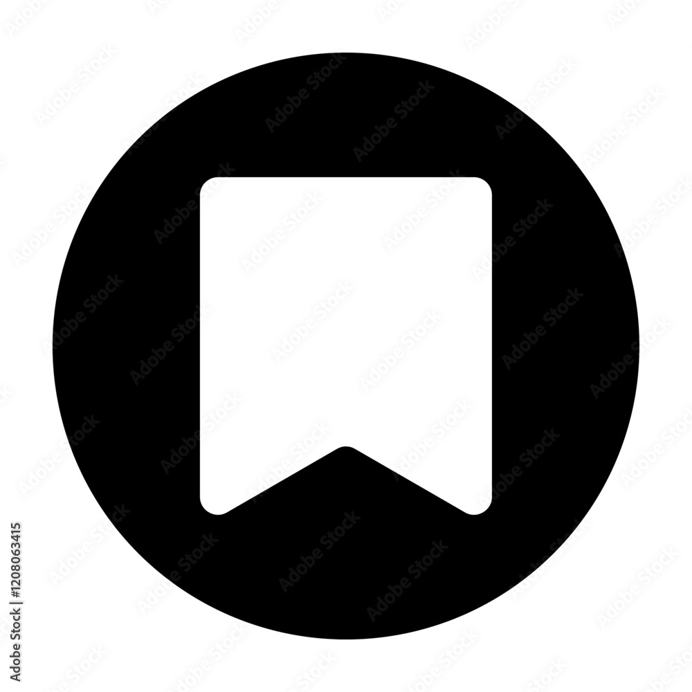 Bookmark icon or marker symbol on transparent background Bookmark icon or marker symbol on transparent background