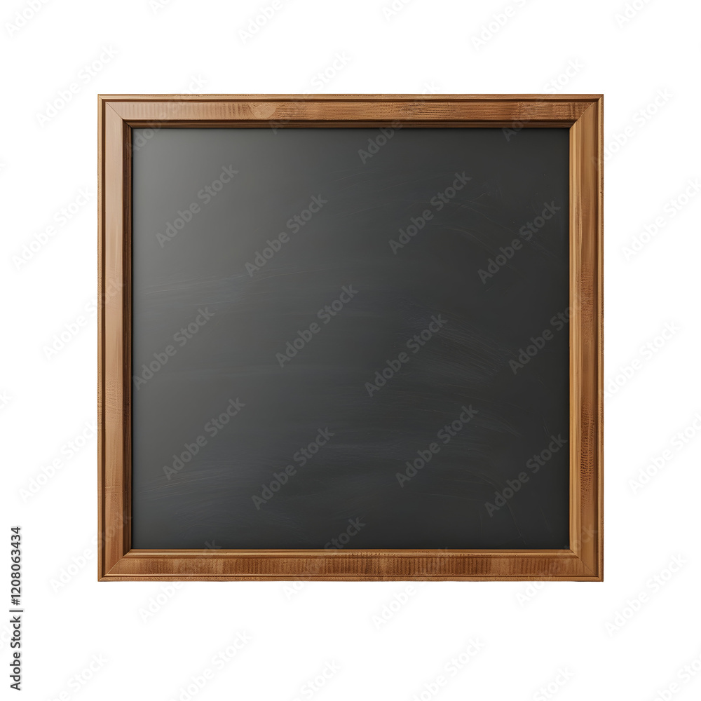 Blank Blackboard with Wooden Frame Isolated on Transparent Background
Blank Blackboard with Wooden Frame Isolated on Transparent Background