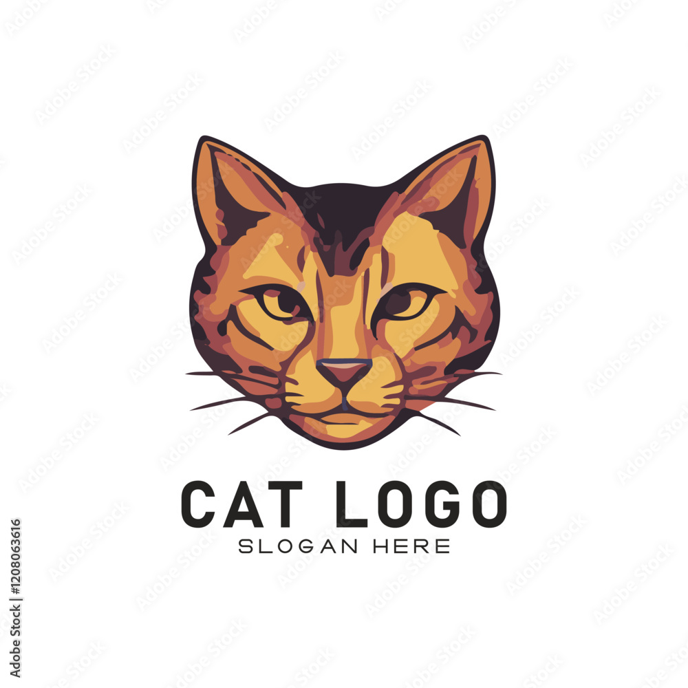 cute cate character vector logo design
cute cate character vector logo design