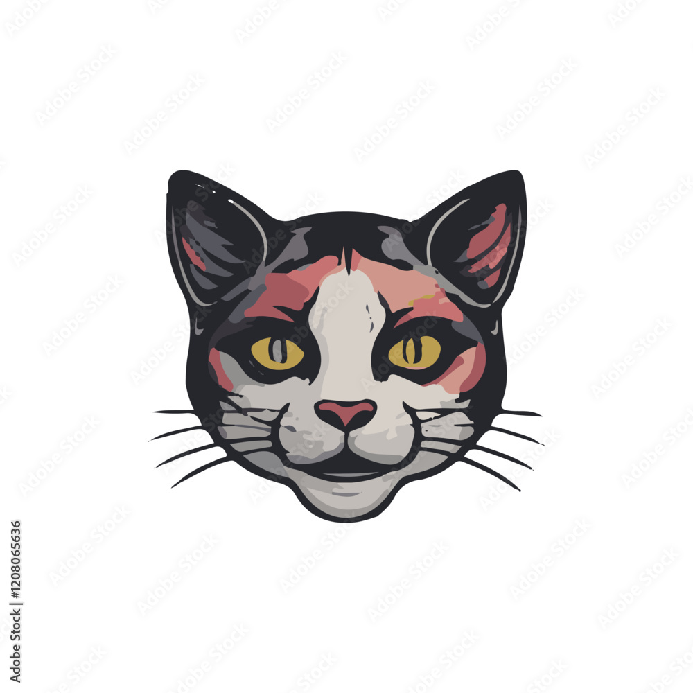 cute cate character vector logo design
cute cate character vector logo design