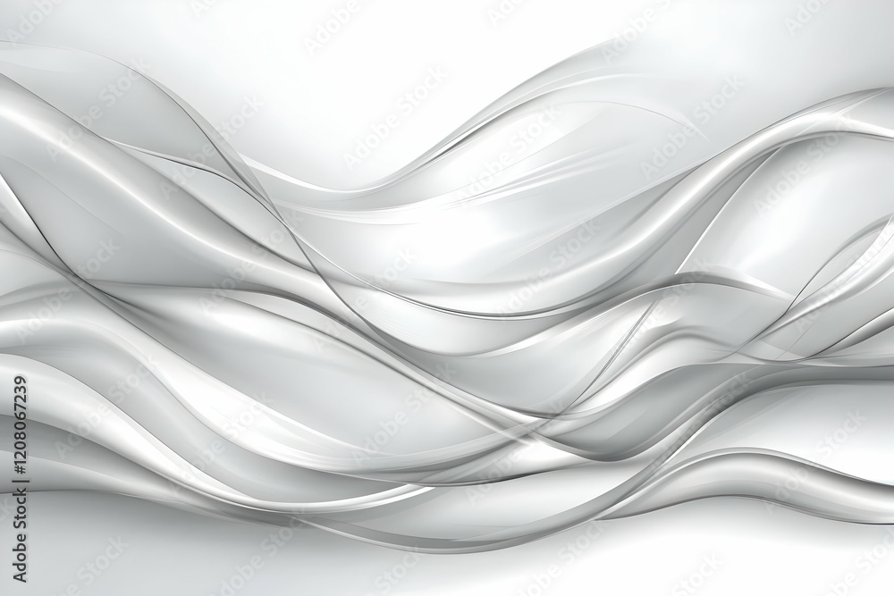 Naklejka premium Abstract Gray Wave Background Illustration