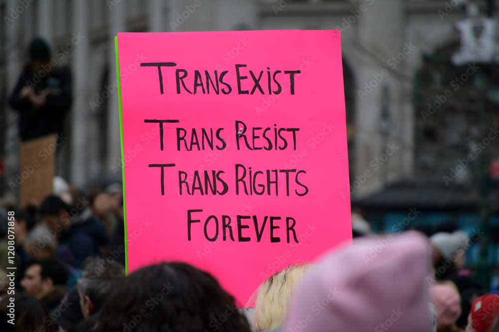 Sign at the 2025 People's March in New York City.