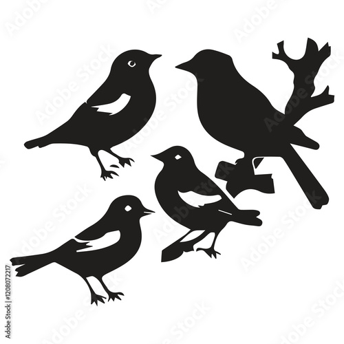 Wallpaper Mural Bird silhouette vector icon logo.
 Torontodigital.ca