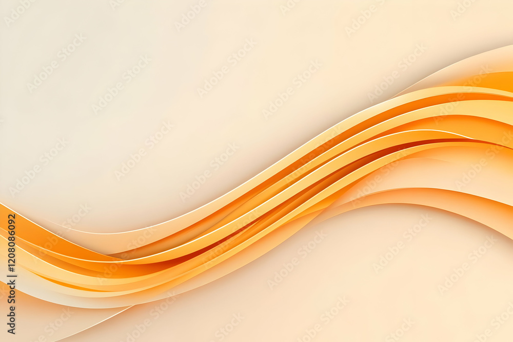 Abstract Orange Wave Background Illustration Abstract Orange Wave Background Illustration