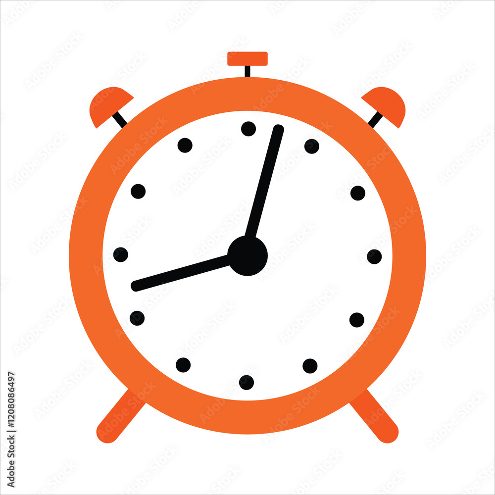 red alarm clock isolated on a white background red alarm clock isolated on a white background