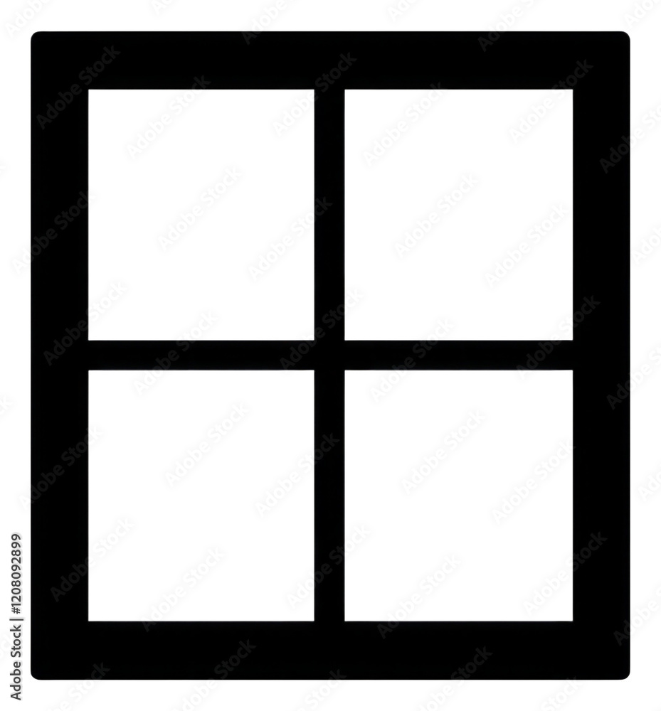 PNG A square window icon black white PNG A square window icon black white