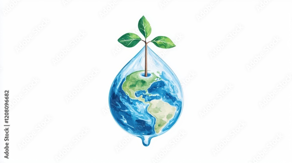 A symbolic representation of Earth nurturing new growth. A symbolic representation of Earth nurturing new growth.