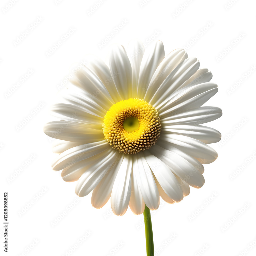 Single White Daisy Flower Isolated on Transparent Background
Single White Daisy Flower Isolated on Transparent Background