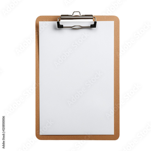Blank clipboard clip board Isolated on white background