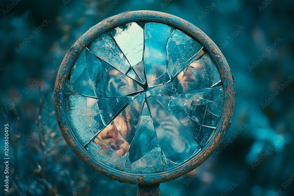 Obraz premium The Fractured Mirror, Schizotypal Personality Disorder