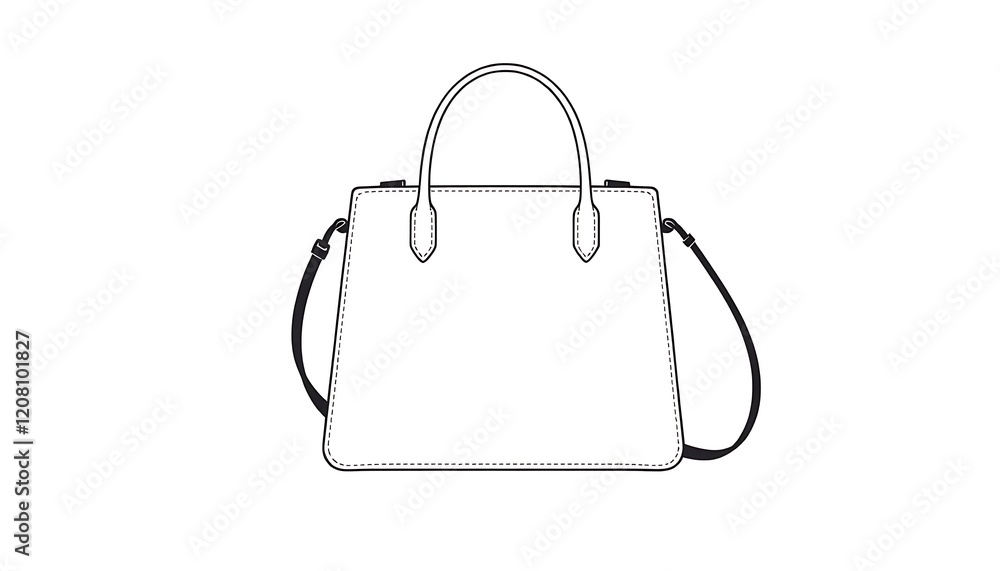 Stylish Tote Bag Design with Shoulder Strap Stylish Tote Bag Design with Shoulder Strap