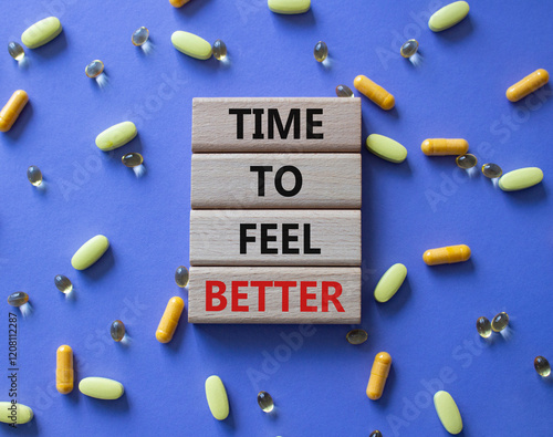 Canvastavla Time to feel better symbol