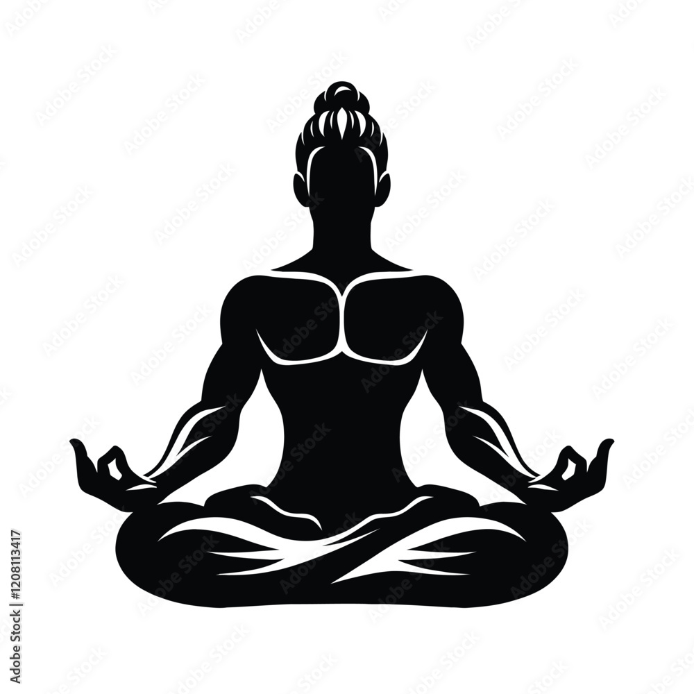 Meditation Silhouette Meditation Silhouette