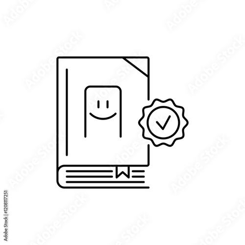 The Outline Closed Book icon represents an unopened catalog.