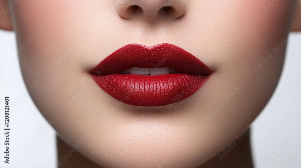 Fototapeta premium Woman lips close up