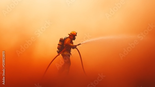 Wallpaper Mural Modern Wildfire Response Firefighters Battling Flames Amidst Billowing Smoke - Essential Emergency Equipment and Advanced Safety Protocols for Crisis Management Torontodigital.ca