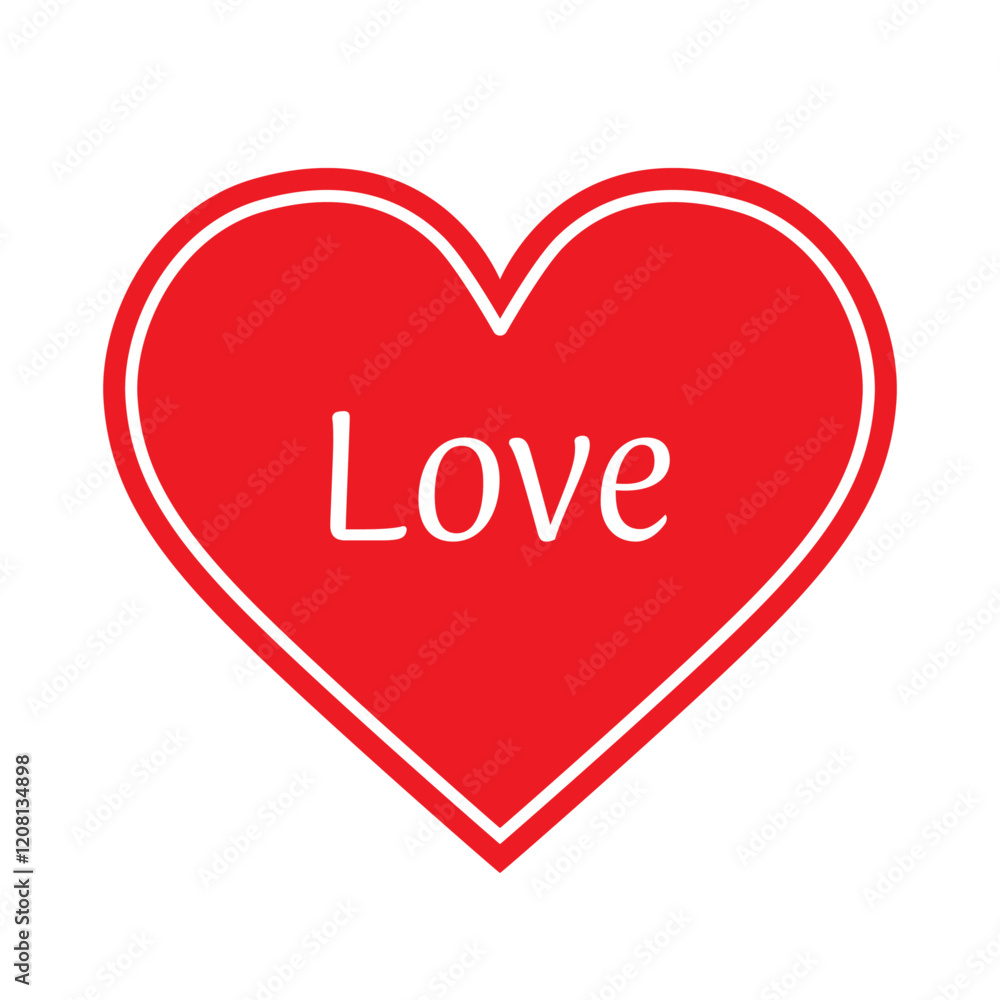 Red heart. Love symbol.
Vector illustration with white background. Red heart. Love symbol.
Vector illustration with white background.