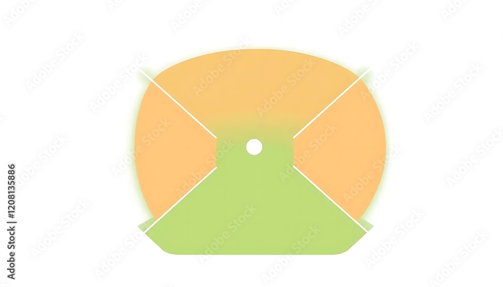 Abstract Baseball Field Design Graphic Illustration Abstract Baseball Field Design Graphic Illustration