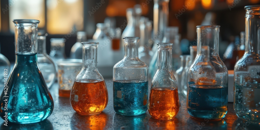 many different colored liquid bottles are sitting on a table many different colored liquid bottles are sitting on a table