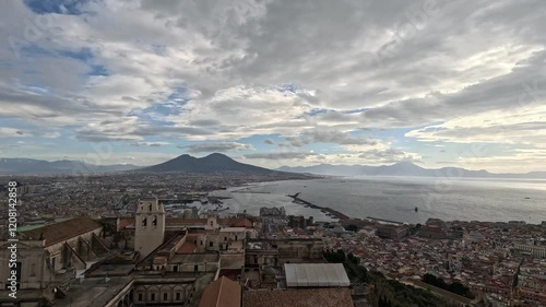 Wallpaper Mural View of the city of Naples and its historic center, Italy. Torontodigital.ca