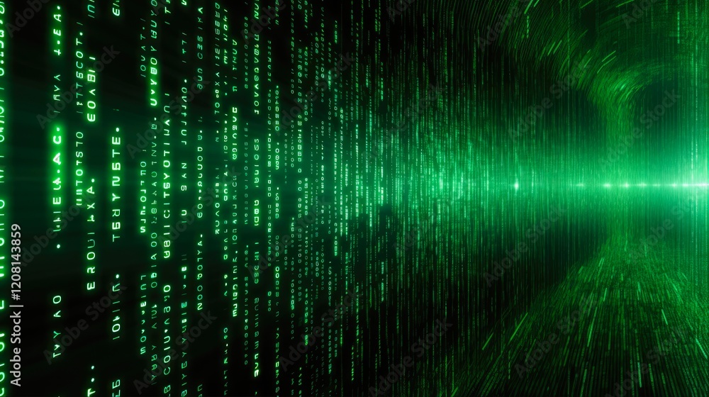 Matrix Style Binary Code Background in Green: Digital Datum with Random Falling Numbers and Information Zeroes Matrix Style Binary Code Background in Green: Digital Datum with Random Falling Numbers and Information Zeroes