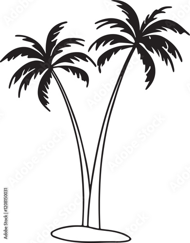 A beautiful palm tree
