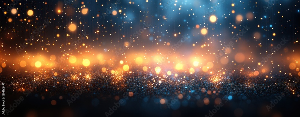 Abstract background with hanging lights and bokeh for a dreamy atmosphere. Abstract background with hanging lights and bokeh for a dreamy atmosphere.