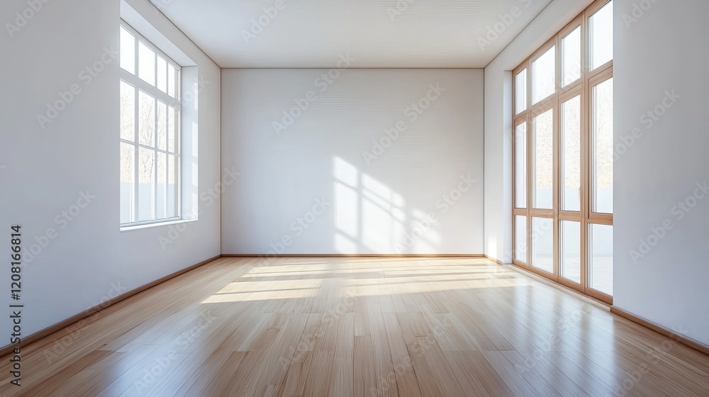 Newly built residence featuring a wooden front entrance and a blank, white interior. Newly built residence featuring a wooden front entrance and a blank, white interior.